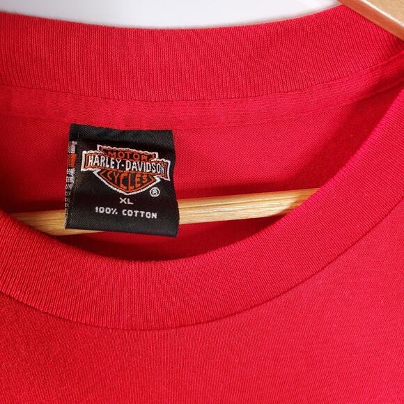 Harley Davidson Vintage Single Stitch Red  Tshirt Reno Nevada Great condition - Picture 6 of 8